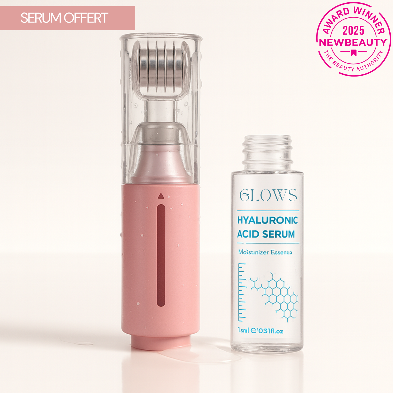 GLOWS™ Lip Roller + Sérum Hyaluronique Offert